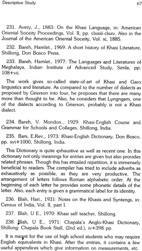 Austroasiatic Languages a Linguistic Bibliography (An Old and Rare Book)