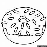 Donut With Sprinkles Coloring Pages sketch template