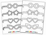Printable Glasses Cut Out Template sketch template