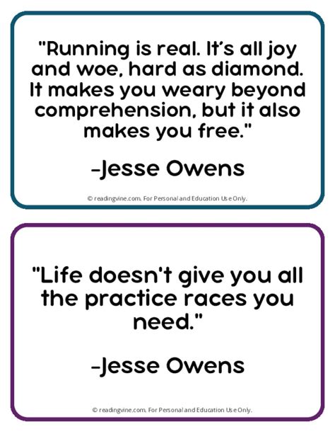 Jesse Owens Quotes | Free Printable PDF Posters