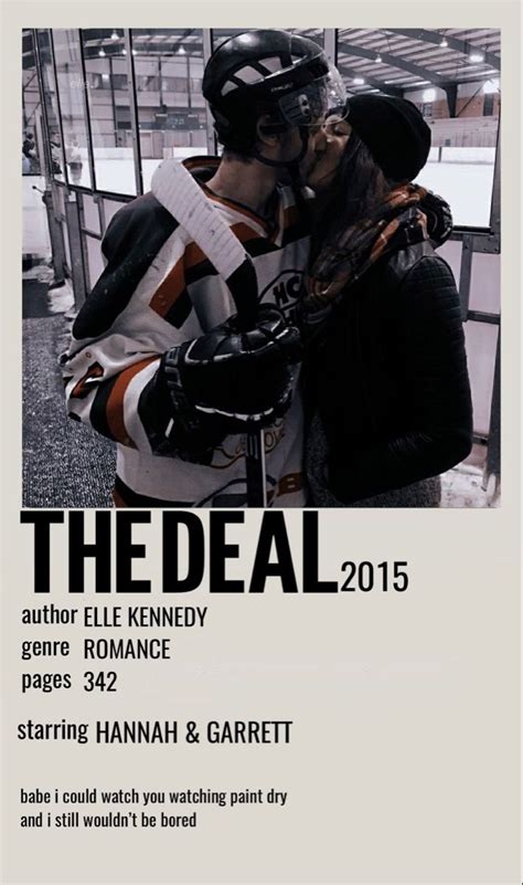 the deal (off campus)- elle kennedy book poster | Book posters, Romantic books, Wattpad books