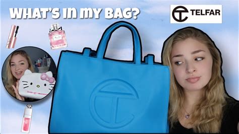 WHAT'S IN MY BAG? 2023 | MY EVERYDAY PURSE ESSENTIALS | Medium Cyan Telfar - YouTube
