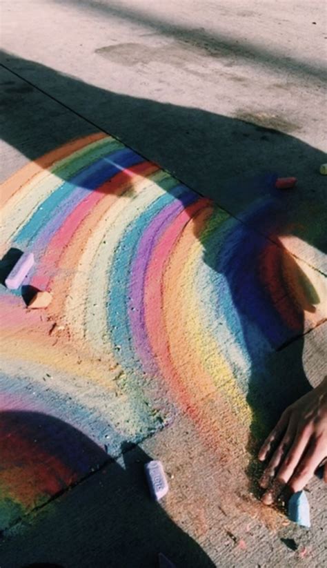 Pinterest: carolinefaith417★ Street Chalk Art, Street Art, Rainbow ...