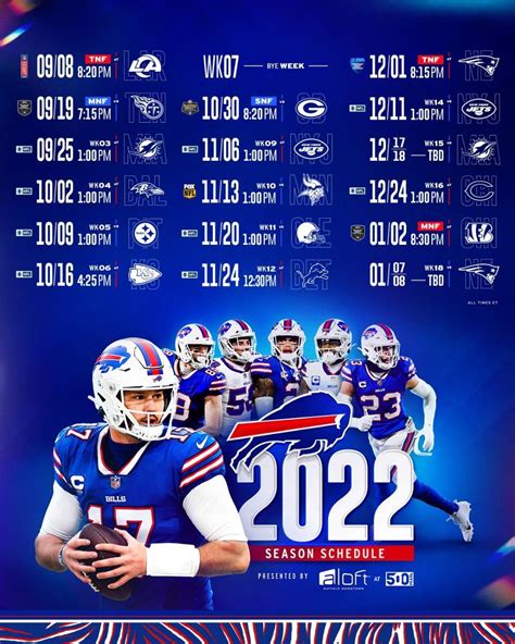 Buffalo Bills Release Full 2022 Schedule | Chautauqua Today