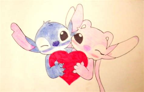 Stitch y angel love by kary22 on DeviantArt