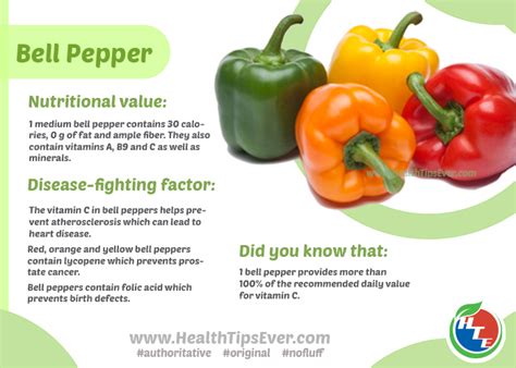 Health Benefits of Bell Pepper – Health Tips Ever Magazine