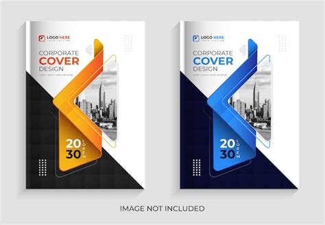 Premium PSD | Corporate Business Book Cover design template Set