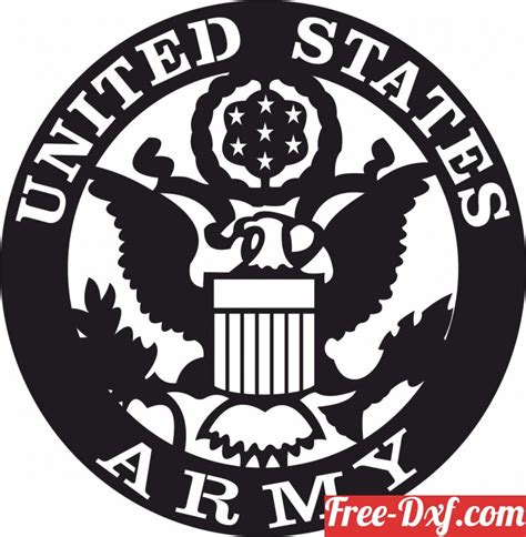 Download United states army logo 8jY7I High quality free Dxf file