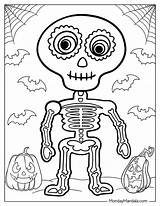 Free printable skeleton coloring Pages Ready For Download sketch template