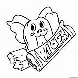 Funny Snickers Wrapper Coloring Page 67795 53648 sketch template