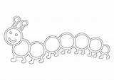 Inchworm Coloring Page sketch template