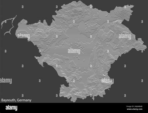 Topographic relief map of BAYREUTH, GERMANY Stock Vector Image & Art - Alamy