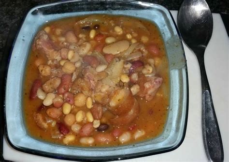 Bean & Ham Hock soup Recipe by Fo Fa - Cookpad