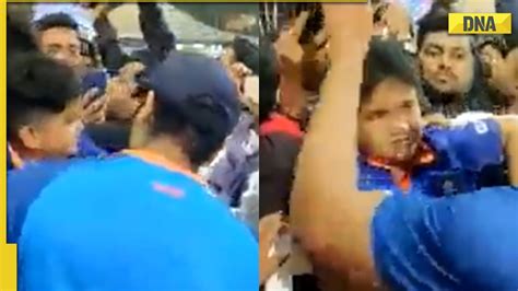 Rohit Sharma comforts a crying fan, viral video wins internet