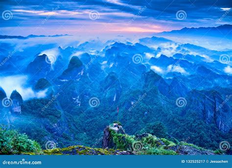 Beautiful Sunrise in Guilin, China Stock Image - Image of majestic ...