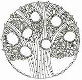 Trees Coloring Pages For Adults sketch template