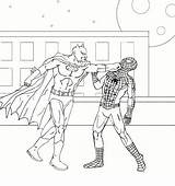 Batman And Spiderman Coloring Pages sketch template
