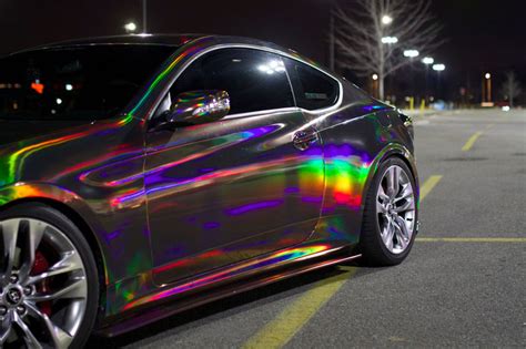 Incredible black holographic vinyl wrap | Wrapfolio