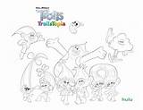 Free Trolls Coloring Pages sketch template