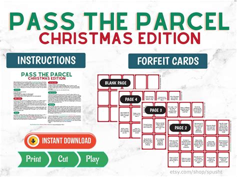 Pass the Parcel Christmas Game for Large Group Holiday - Etsy | Pass ...