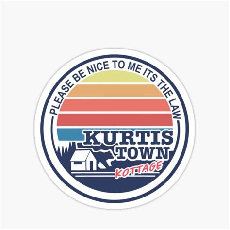 "kurtistown kottage summer design" Sticker for Sale by cameronbaba ...