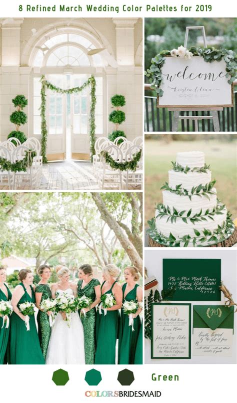 8 Refined March Wedding Color Palettes for 2019 - ColorsBridesmaid