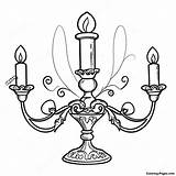 Delightful Lumière The Candelabra Coloring Page  Pagescom sketch template