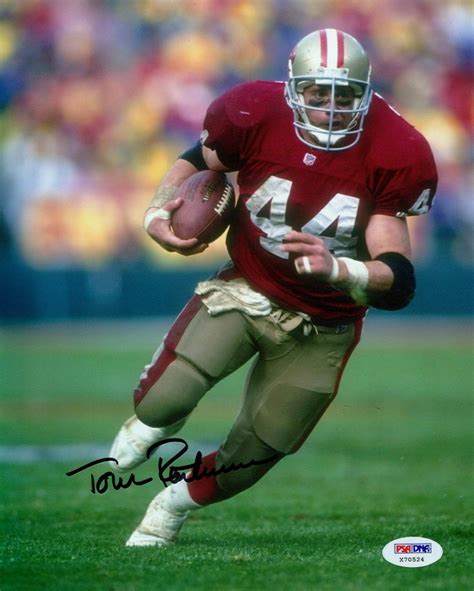 Tom Rathman Signed 49ers 8x10 Photo (PSA COA) | Pristine Auction