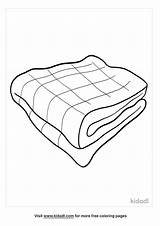 Bed Blankets Coloring Pages sketch template