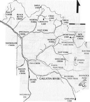 Gallatin River Map | Gallatin river, Yellowstone river, River