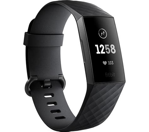 Buy FITBIT Charge 3 - Black & Graphite, Universal | Free Delivery | Currys