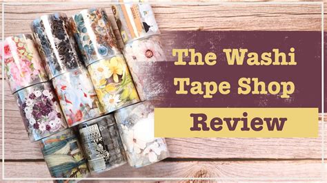 Unboxing & Review - The Washi Tape Shop - YouTube