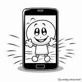 Phone Coloring Pages  Free & Printable sketch template