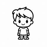 Printable Little Boy Coloring Page  sketch template