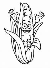 Corn Coloring Pages Printable For Free Download sketch template
