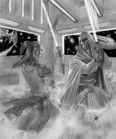 Bastila vs Darth Revan by clarkspark on deviantART | Star wars the old ...