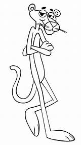 How To Draw Pink Panther Coloring Pages  Bulk Color Cartoon coloring sketch template