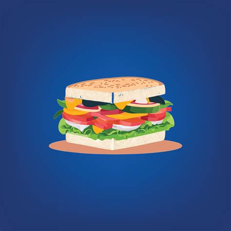 Nice Sandwich Vector 24846362 Vector Art at Vecteezy