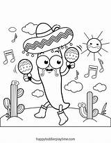 Mexican Coloring Pages sketch template