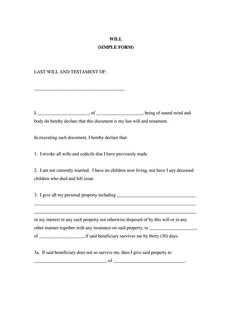 Free Living Will Template Ontario - Printable Form, Templates and Letter