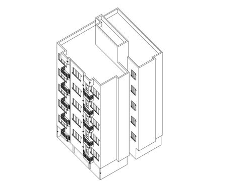 Residential Building In AutoCAD File - Cadbull