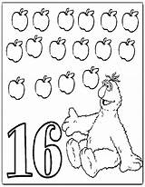 Number 16 Coloring Page At GetDrawings  Free Download sketch template