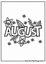 Coloring Pages For The Month Of August sketch template
