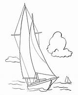 Sailboat Coloring Page sketch template