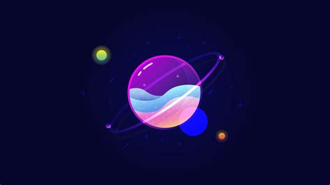 Neon Space Wallpaper 4K