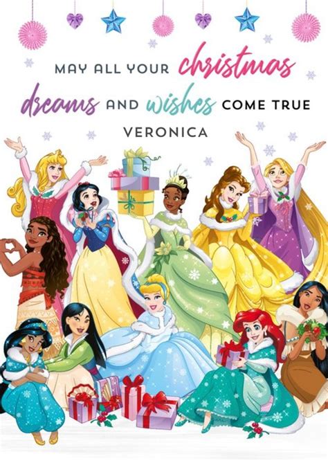 Disney Princesses Christmas Dreams And Wishes Card | Moonpig