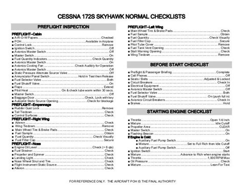 CheckList C172 Skyhawk - jornaldoar.blogspot.com