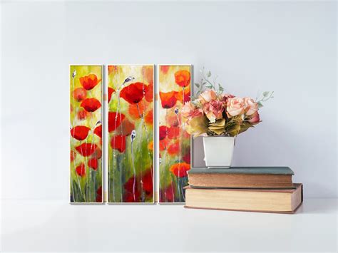 Flower Art Set of 3 Prints Set of 3 Wall Art Living Room - Etsy