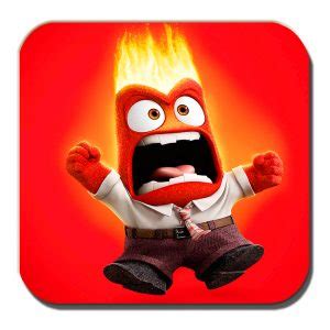 Anger Coaster Inside Out Shouting Cartoon Film Character Red