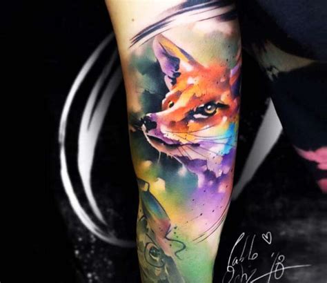 Fox head tattoo by Pablo Ortiz Tattoo | Photo 26532